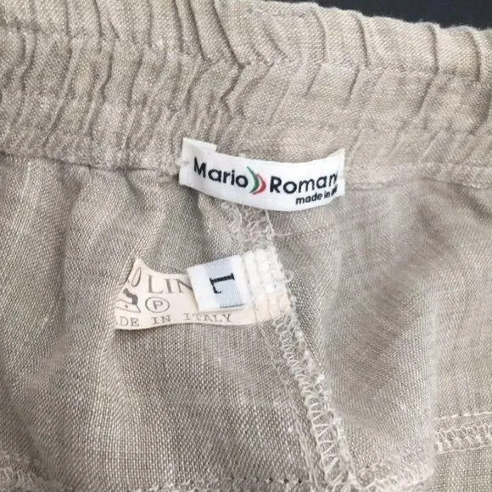 Mario Romano linen pants men's size L